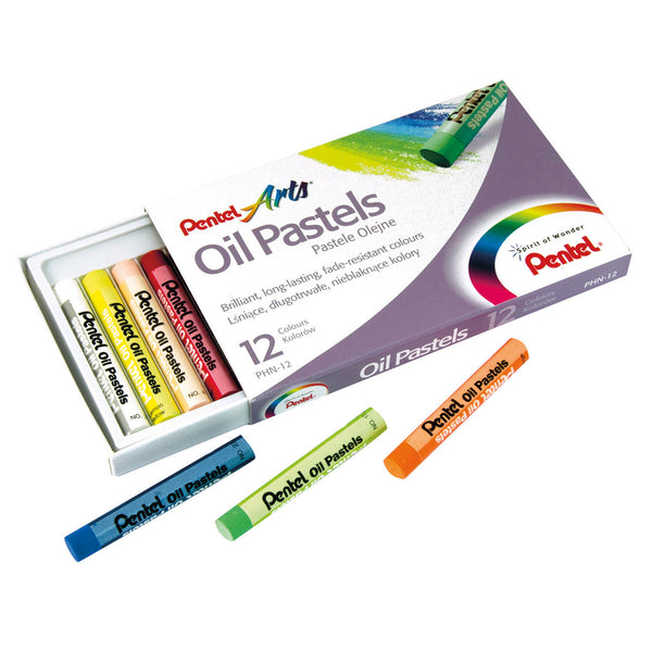 OIL PASTELS, Pentel, Pack of, 12