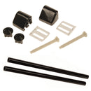 Toilet Seat Hinge Pack, Black, Pack