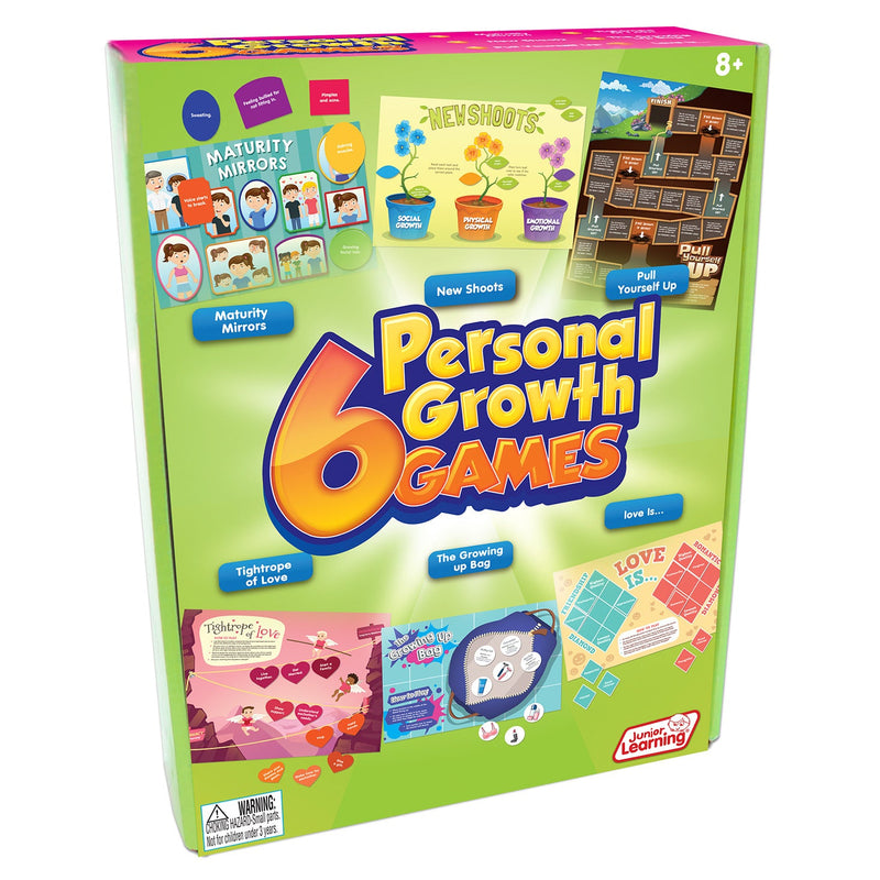 PERSONAL GROWTH GAMES, Age 8+, Set of, 6