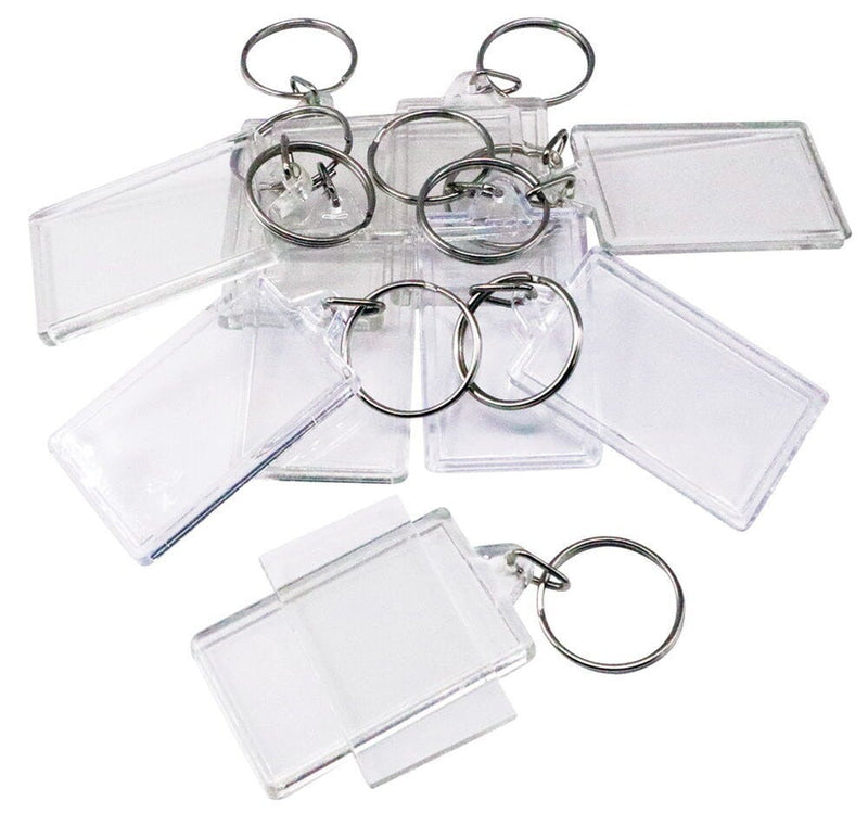 Acrylic Keyrings, Pack of 10