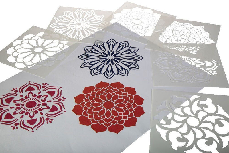 Mandala Stencils, Pack of 6