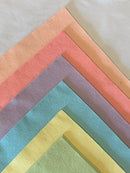 Pastel Felt Squares, 300x300mm, Pack of 24