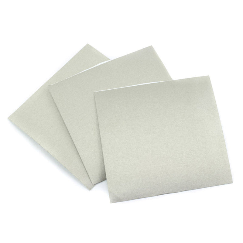 Conductive Fabric Squares with Conductive Adhesive  - 3 pack