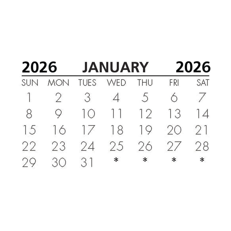 Calendar Tabs 2025