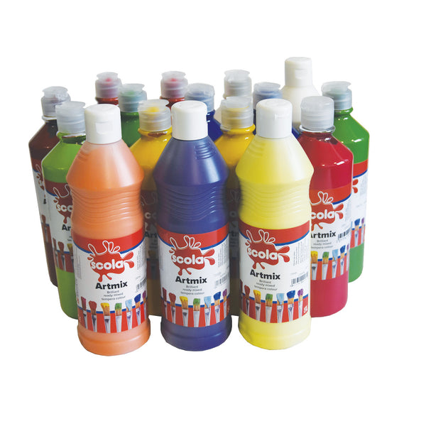 Ready Mix Paint Asst 600Ml Pk18