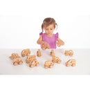 Natural Wooden Vehicles Set Pack 12