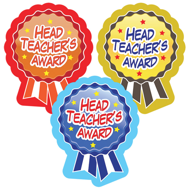 Sticker Head Teachers Award Rosette