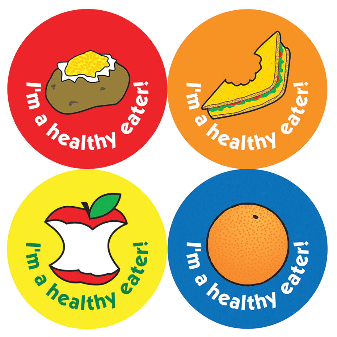 Lunchtime Healthy Eat Stickers 1 Set
