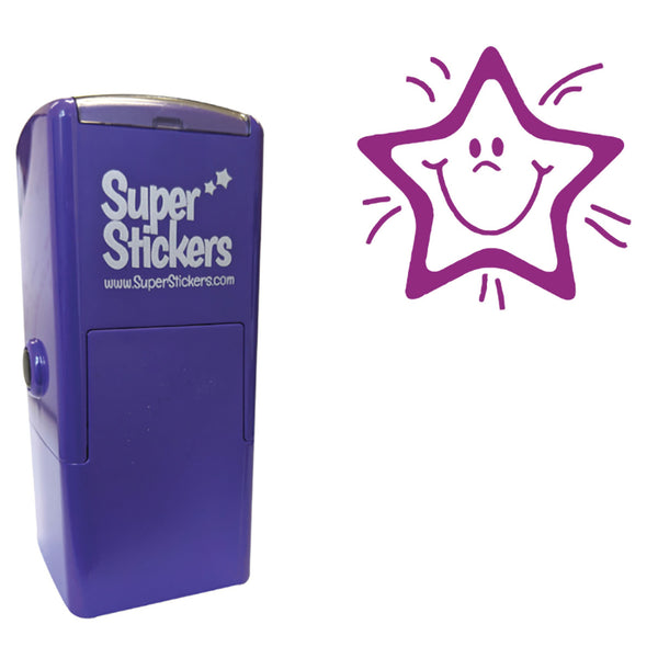 Stamper Smiley Star Purple
