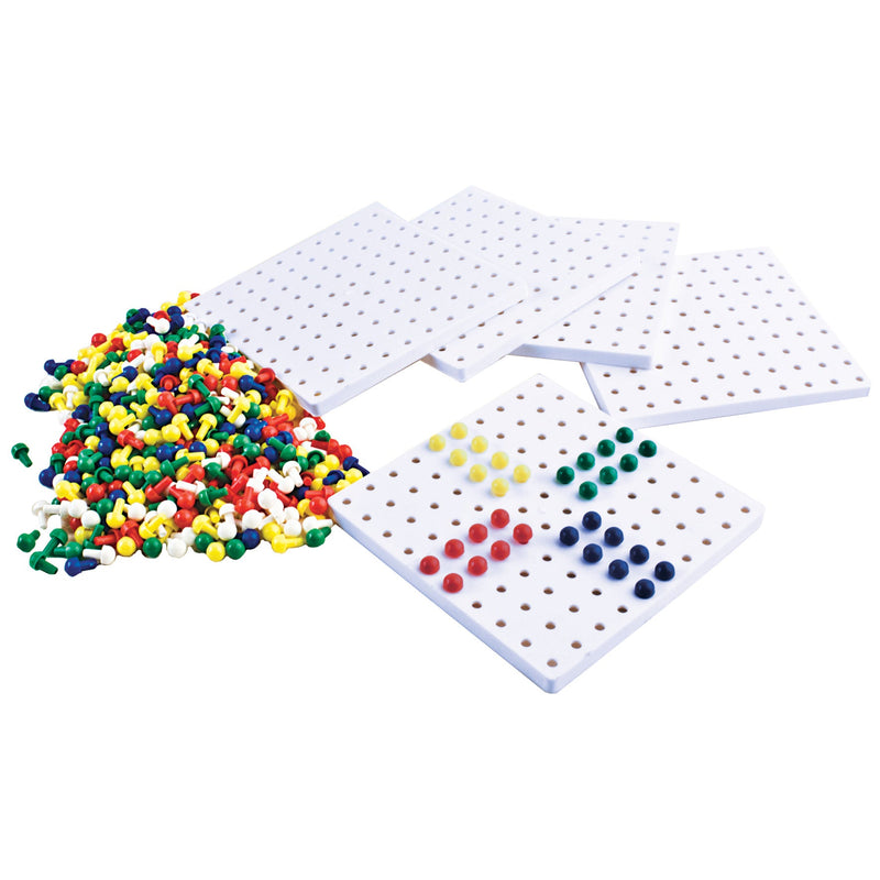 Pattern Blocks Pegs GEOMETRY PATTERNS & SYMMETRY, Pegboard and Pegs Set, Set