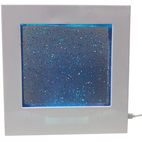 Led Glitter Filled Square