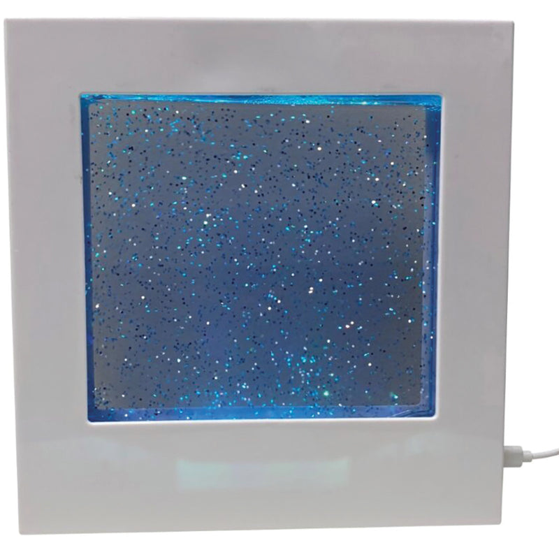 Led Glitter Filled Square
