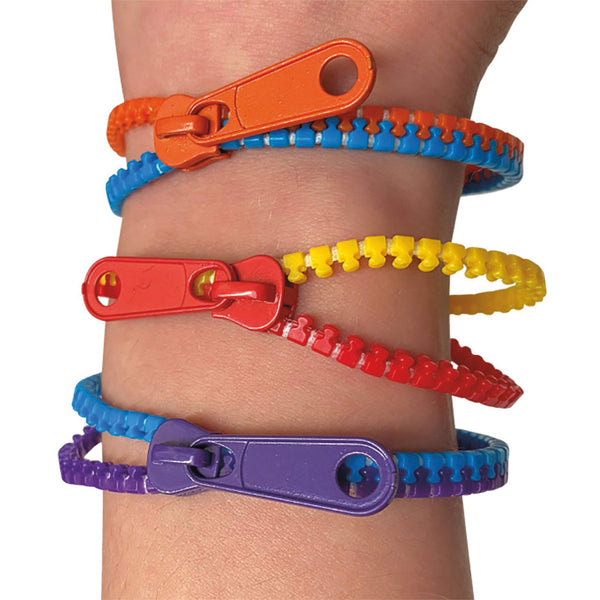 Zip Fidget Bracelets Pk3