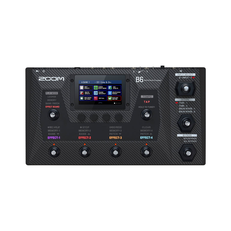 Zoom B6 multi-effects processor for bassists