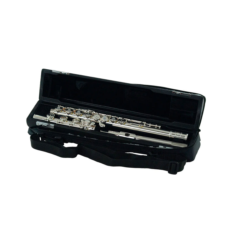 John Packer JP211RBE silver plated open hole B-foot flute outfit