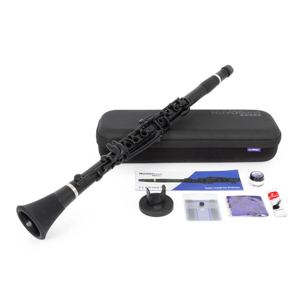 NUVOBand NB200 Bb clarinet outfit in black