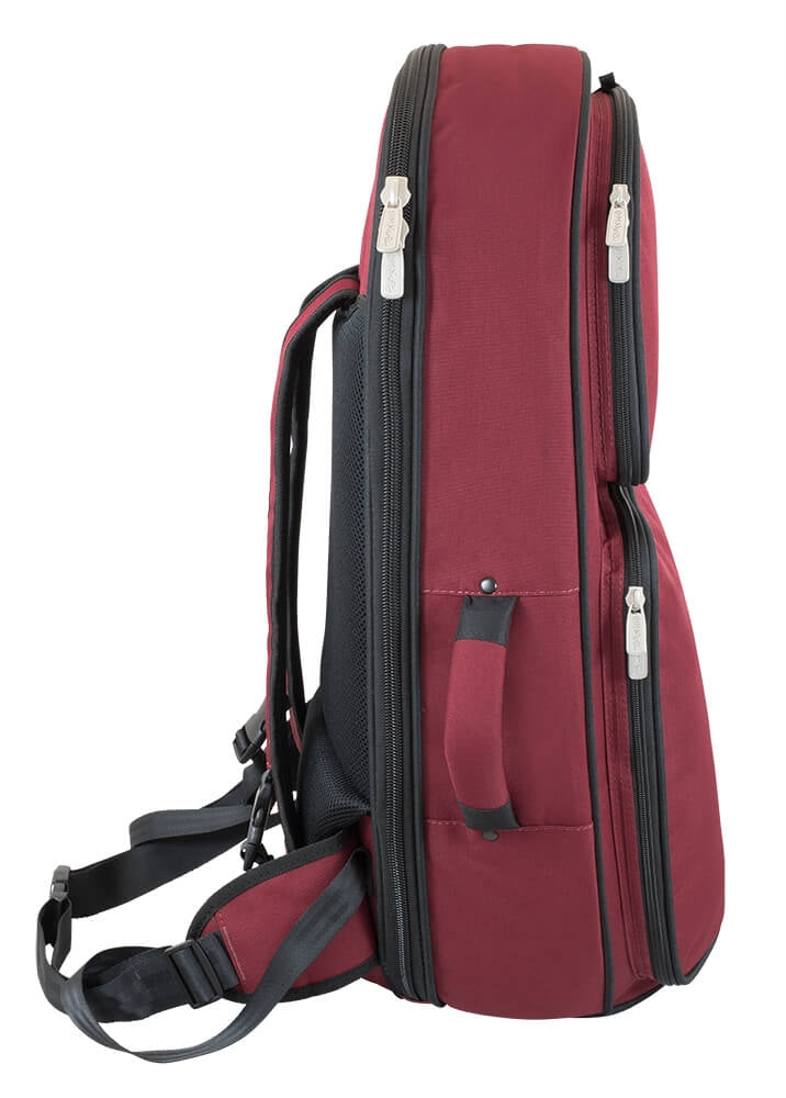 Tom & Will baritone horn gig bag - Burgundy with grey interior