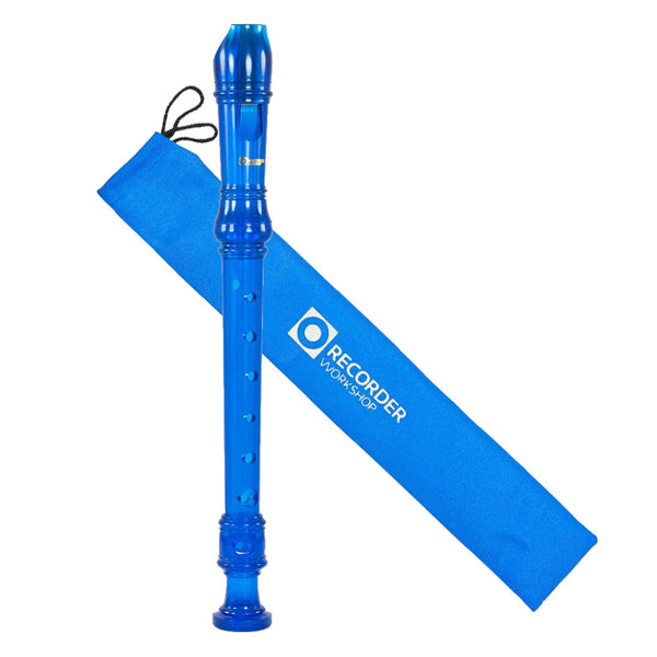 Recorder Workshop Descant Recorder In Transparent Colours - Blue