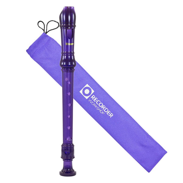 Recorder Workshop Descant Recorder In Transparent Colours - Purple