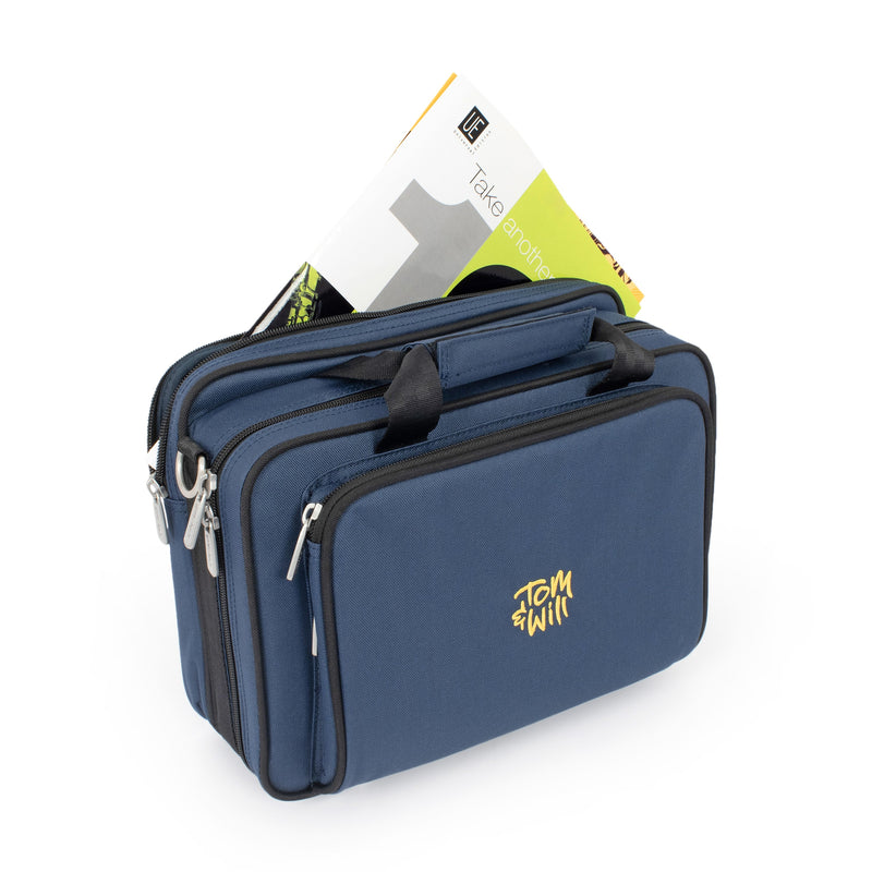 Tom & Will Clarinet Gig Bag - Blue With Purple Interior