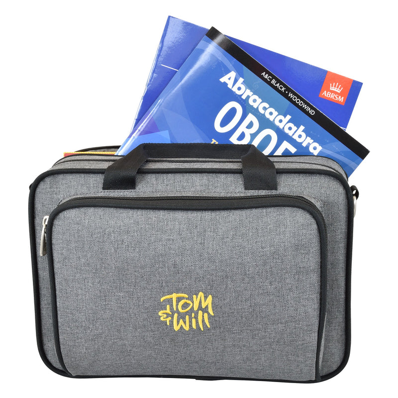 Tom & Will oboe gig bag - Grey with red interior