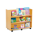 Monarch mobile library unit with 3 shelves each side