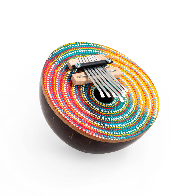 Percussion Plus Small Coconut Painted Kalimba Thumb Piano