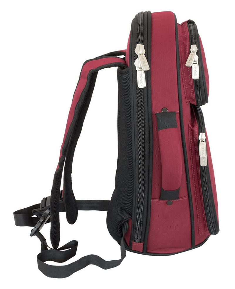 Tom & Will cornet gig bag - Burgundy with grey interior