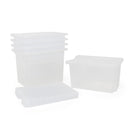 Monarch 5x 40L extra strong storage box and lid set - Clear