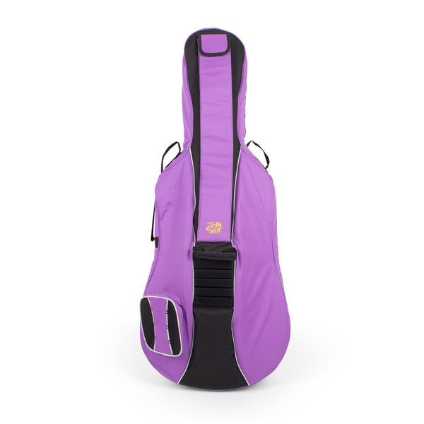 Tom & Will Classic Full Size Cello Gig Bag - Purple With Black Trim