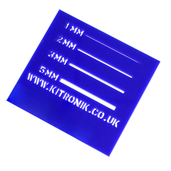 Blue Value Acrylic Sheet (Cast) 3mm x 1000mm x 600 mm