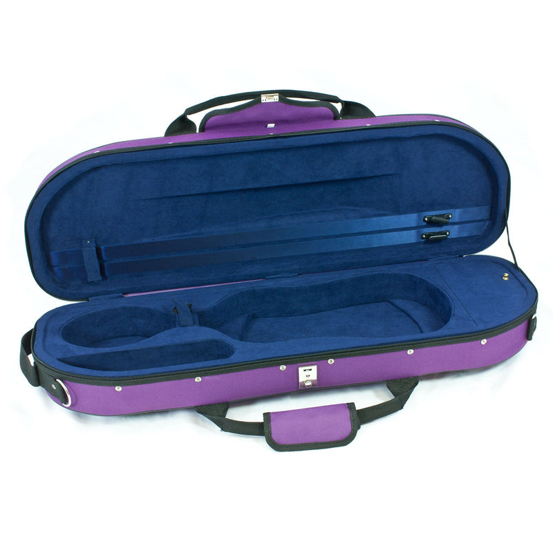 Tom & Will oval violin gig bag - Deep purple