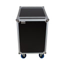 Trojan Pro heavy-duty rack flight case with wheels - 16U