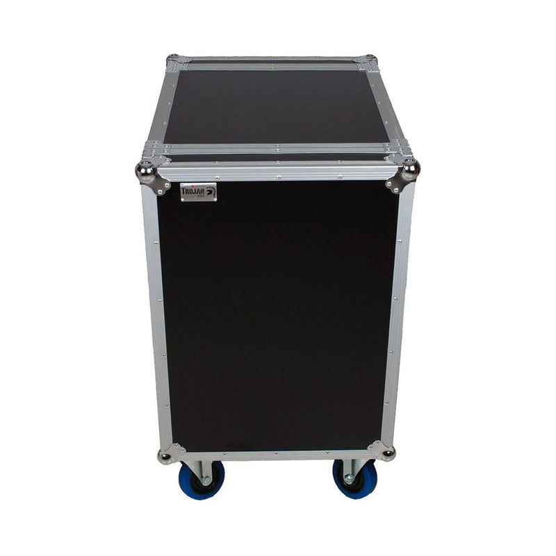 Trojan Pro heavy-duty rack flight case with wheels - 16U