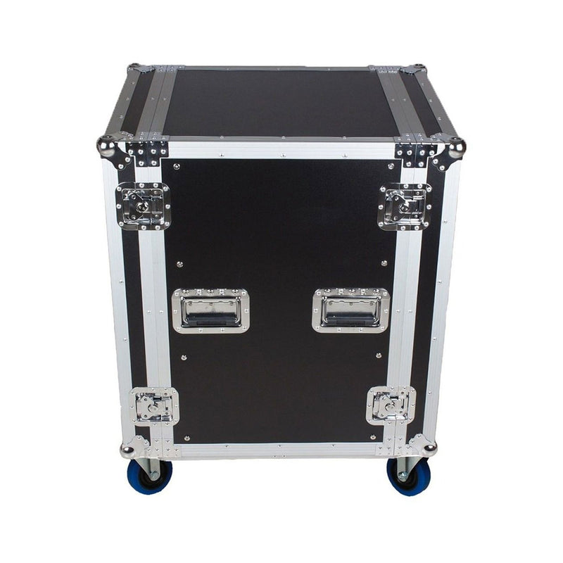 Trojan Pro heavy-duty rack flight case with wheels - 16U