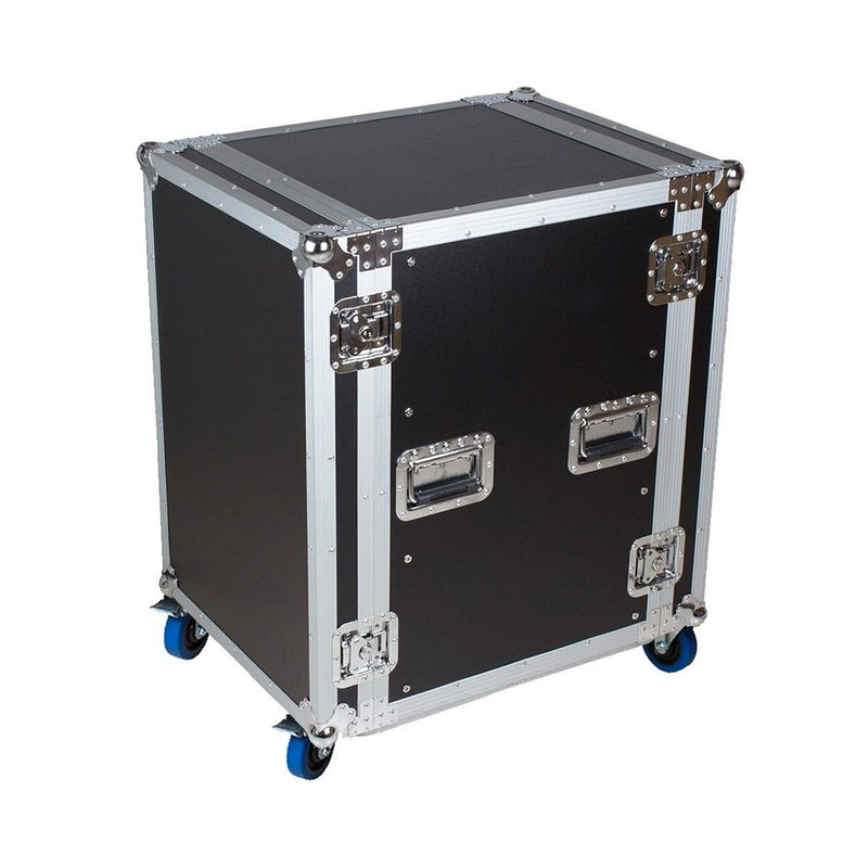 Trojan Pro heavy-duty rack flight case with wheels - 16U