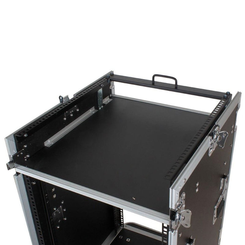 Trojan Pro 16U heavy-duty pop-up mixer rack flight case