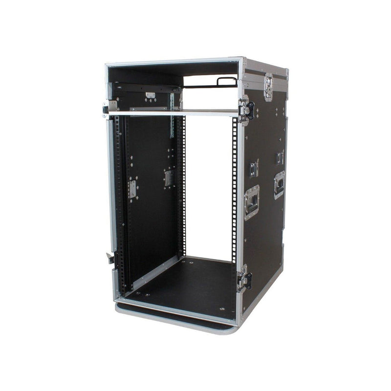Trojan Pro 16U heavy-duty pop-up mixer rack flight case