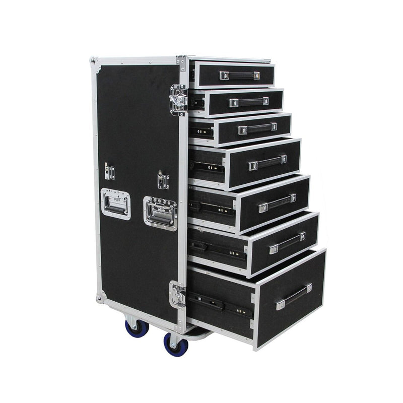 Introducing the Trojan Pro 7-drawer roadie flight case with wheels