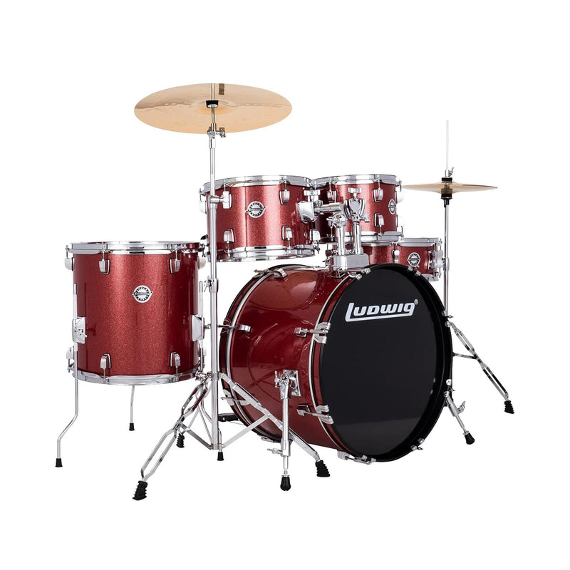 Ludwig Accent Drive 22" 5-piece drum kit - Red