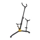 Hercules Ds536B Baritone Saxophone Stand With Alto/Tenor Saxophone Peg