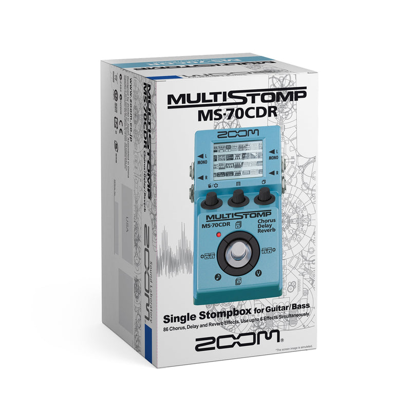 Zoom MS-70CDR MultiStomp pedal