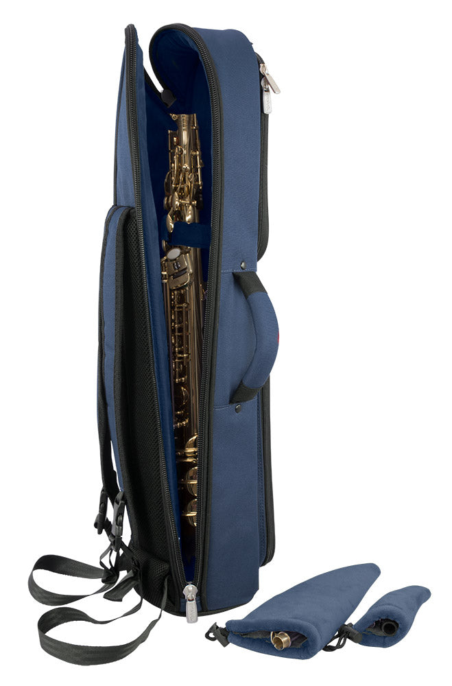 Tom & Will Soprano Sax Gig Bag - Blue With Blue Interior