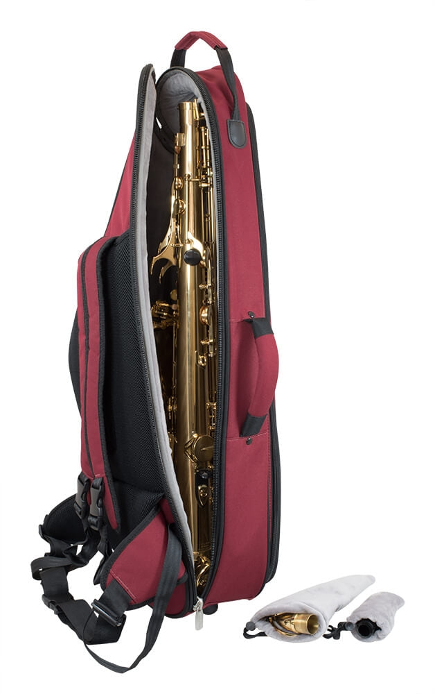 Tom & Will Tenor Sax Gig Bag - Burgundy With Grey Interior