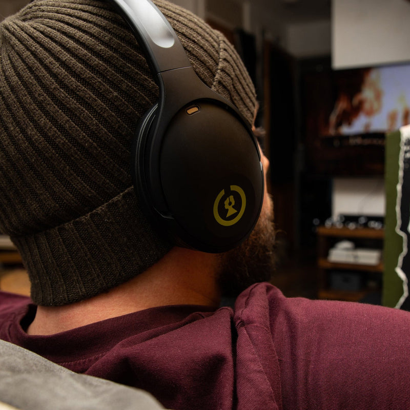 Soho 2.6 Hybrid active noise cancelling wireless bluetooth headphones - Black