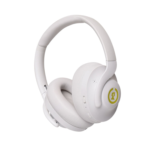 Soho 45's Hybrid active noise cancelling wireless bluetooth headphones - White