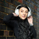 Soho 45's Hybrid active noise cancelling wireless bluetooth headphones - White