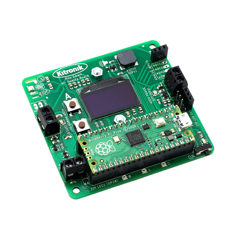 Kitronik Air Quality Datalogging Board for Raspberry Pi Pico