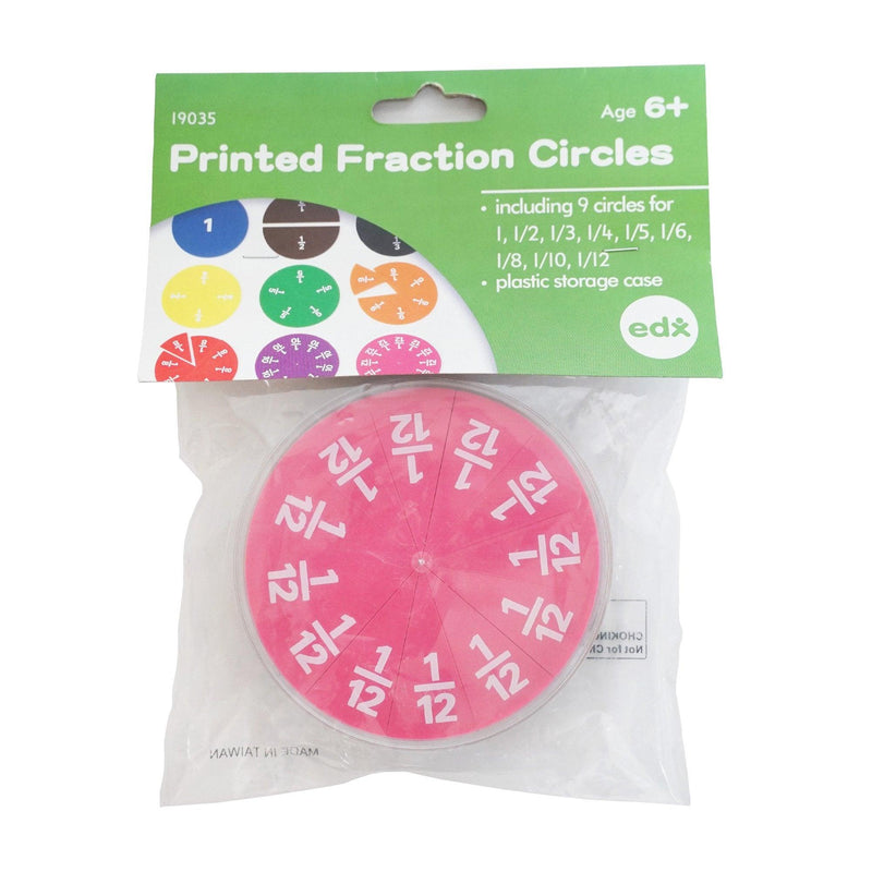 Printed Fraction Circles PK51