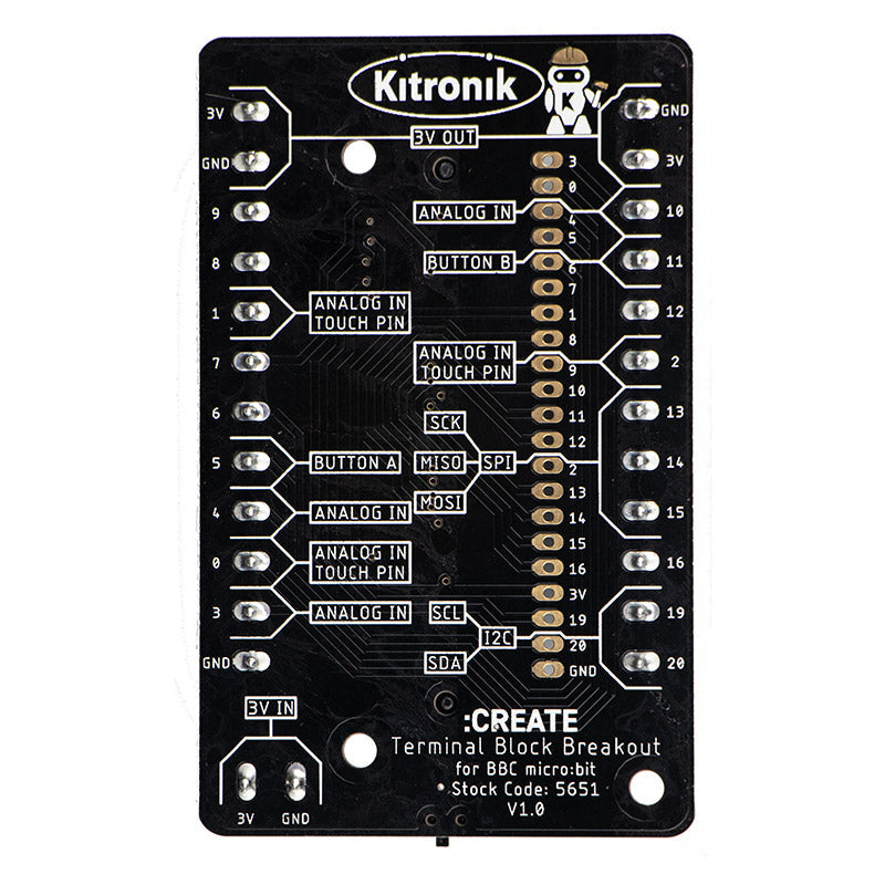 Kitronik Terminal Block Breakout for BBC micro:bit